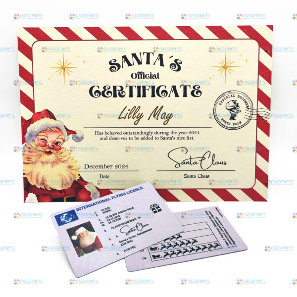 Santa Licence and Certificate