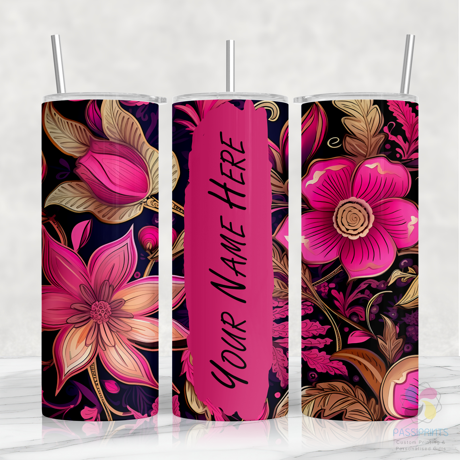 Fushia, Purple Velour (Mock-Up)